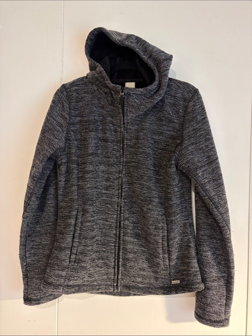 Bench Women's Charcoal Heather Hooded Teddy Jacket
